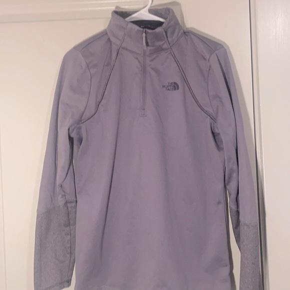North Face jacket- shell, lighter weight plum gray - running, ski, hiking - Picture 1 of 4